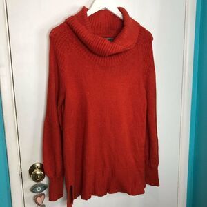 Antropologie oversized amazingly soft beautiful balloon sleeveless turtleneck